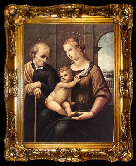 framed  RAFFAELLO Sanzio Madonna with Beardless St Joseph sy, ta009-2